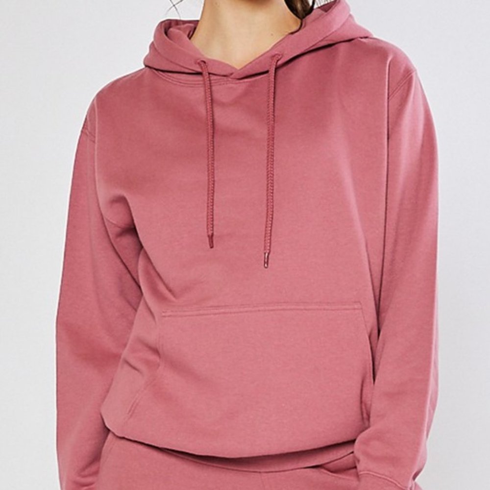 Woman's Fleece-Lined Drawstring Hoodie - Picture 2 of 2